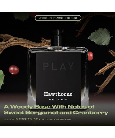 Hawthorne Woody Bergamot Cologne. The Mature Scent of Crisp Fall Air Layered With Sophisticated Notes of Cranberry Incense and Sandalwood. 1.7 Fl Oz. - Buy Online on GoSupps.com