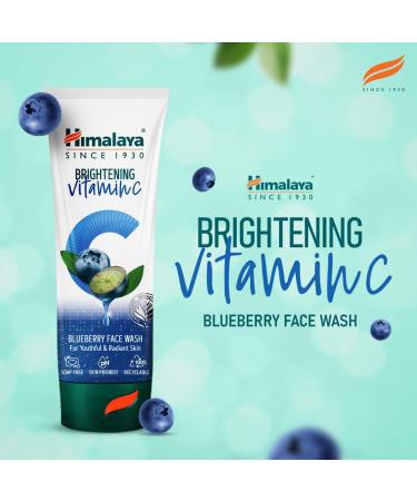 Himalayan Wellness Himalaya Brightening Vitamin C Blueberry Face Wash Brightening Facial Cleanser Remove Dull Skin 100 ml - Buy Online on GoSupps.com
