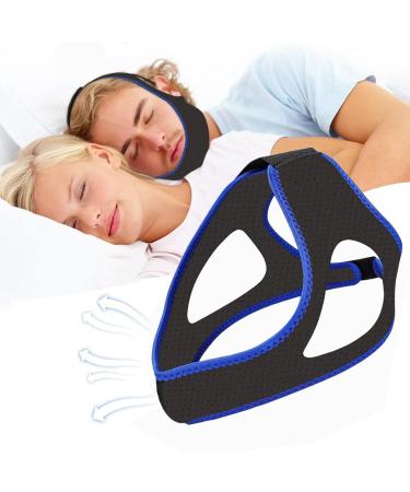 Updated Anti Snoring Chin Strap Anti Snore Devices Chin Strap for Snoring Adjustable & Breathable Snore Reduction Chin Strips Effective Stop Snoring Chin Strap to Keep Mouth Closed and Reduce snoring