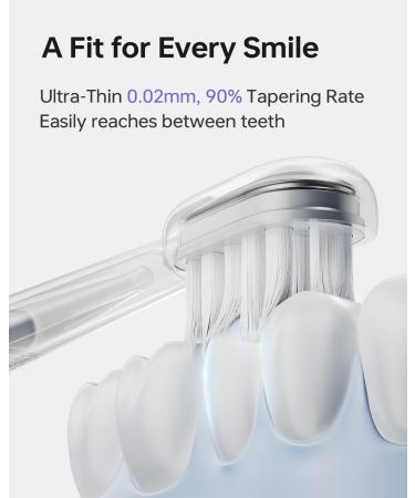 Buy Laifen Toothbrush Heads - 6 Count Replacement for Laifen Wave Electric Toothbrush | Super-Clean & Transparent | International Shipping Available - Buy Online on GoSupps.com