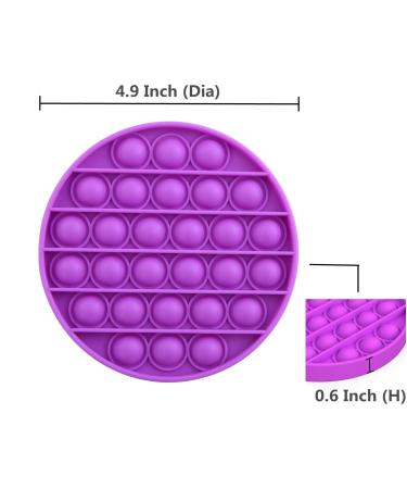 Lyft Livin Teether Push Pop Silicone Toy for Babies & Toddlers - Purple Square | Sensory Poppers for Autism & Motor Skill Development - Buy Online on GoSupps.com