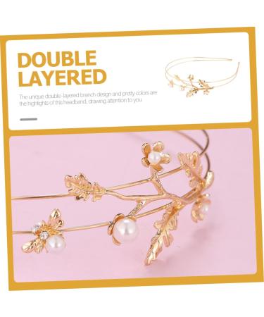 MAGICLULU Headband Headdress Party Hairband Pearl Hairhoop Girl Hairhoop Female Hairband Alloy Hairhoop for Women Lady Graceful Hairhoop Wedding Bride Hairband Pearl Design Hairhoop - Buy Online on GoSupps.com