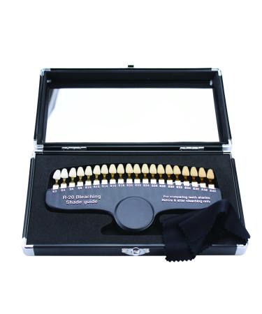 Telituny tooth whitening set with 20 colors tooth whitening set 3D color scale color comparison teeth white-bleached tooth plate colored tooth lighting set - Buy Online on GoSupps.com