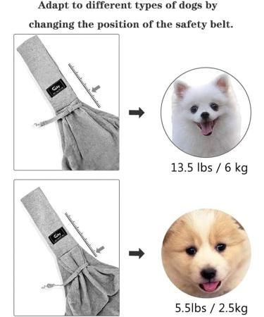 Cuby Pet Shape Turnable - Soft Hands-Free Carrier with Side Pockets for Small Dogs Puppies Cats & Rabbits - Gray 1 Pack - Buy Online on GoSupps.com