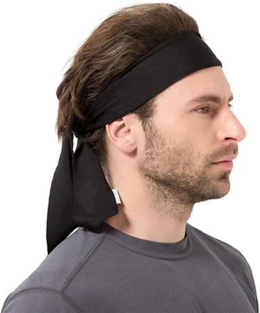 Frcolor Head Tie Sport Headband for Women & Men - Ideal for Running Tennis Karate & Athletics - Black Welding Band - Buy Online on GoSupps.com