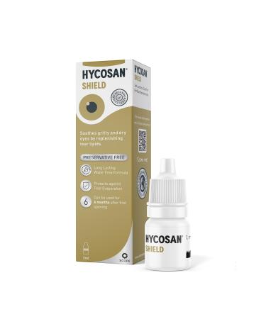 Hycosan Shield Eye Drops Preservative Free Single Ingredient Formula for Management of Dry Eye Symptoms 280 Applications 3ml