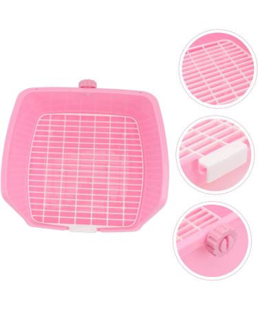 BESPORTBLE 1pc Rabbit Toilet Bathroom Bedding for Hamster Hedgehog Litter Pan Hamster Bedding Pets Plastic 24x23cm Pink - Buy Online on GoSupps.com