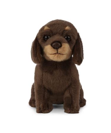 Living Nature Soft Toy - Plush Sausage Dog Dachshund Puppy Brown 16cm Dachshund 16cm Puppy