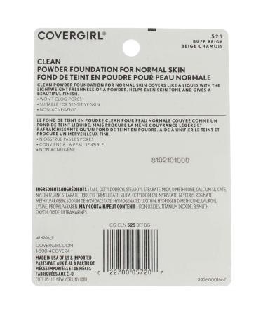CoverGirl Simply Powder Foundation Buff Beige 525 0.41 oz - Pack of 4 | Expertly formulated for a flawless finish - Buy Online on GoSupps.com