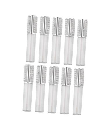 IMIKEYA Lot de 10 Flacons de Brillant L vres Vides 5 Ml Transparents en Verre Rechargeables Adapt s au Maquillage Diy pour Cosm tiques et Soins des L vres Usage Personnel et Pr sent