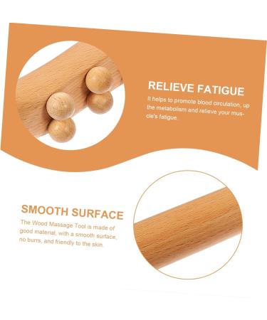 Clispeed 5-Stick Roll Rod with 20 Balls - Wooden Trigger-Point & Lymph Massage Device for Body Fitness | Multi-Tool Massage Roller - Buy Online on GoSupps.com