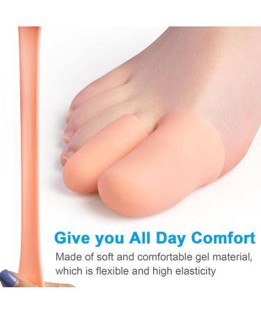 Gel Toe Caps - 10 Pairs Silicone Toe Protectors for Pain Relief and Protection - Men and Women Finger Support Gloves - Buy Online on GoSupps.com