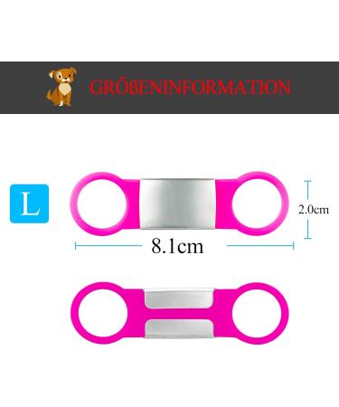 Personalized Silicone Dog ID Tags - 2 Pack for Dogs & Cats | Engraved Pet Name Tags - Buy Online on GoSupps.com