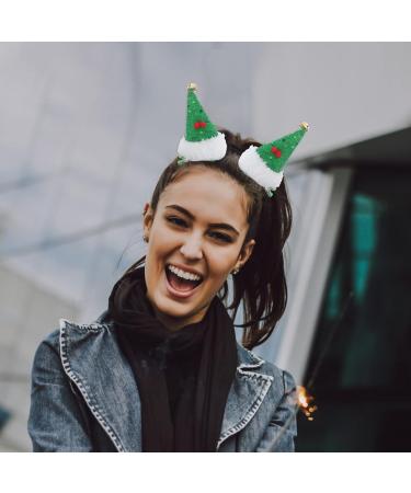 Lurrose 6pcs Christmas Hair Clips - Santa Claus Cap Hairpins | Festive Hair Accessories for Holiday Parties - Buy Online on GoSupps.com