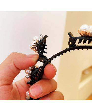 Qazuoik 4 PACK Hairpin Headbands - Double Bangs Hairstyle Headwear for Women - Cute Hair Accessories for Styling - Buy Online on GoSupps.com