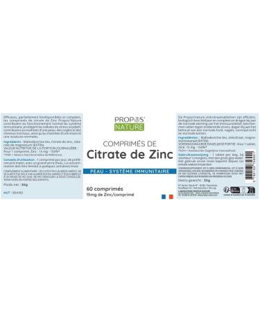 ZINC CITRATE TABLETS 60 - Buy Online on GoSupps.com