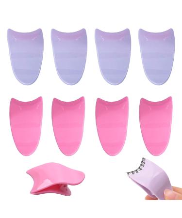 8Pcs Artificial Eyelash Auxiliary Clip  Lash Clip Applicator False Eyelashes Applicator Tool for Wear Eyelashes  More Convenient to Wear Lashes