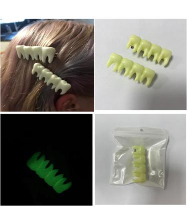 Halloween Tooth Hairpin Unique and Distinctive Women Barrettes Terrifying Cosplay Party Headwears Holiday Decorations White - Buy Online on GoSupps.com