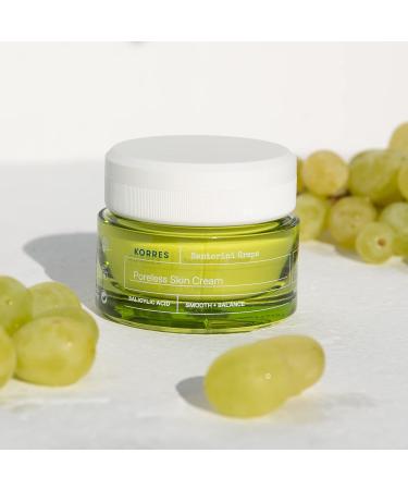KORRES Santorini Grape Poreless Skin Cream 1.35 fl. oz. - Pore-Refining Cream for Smooth Skin - Buy Online on GoSupps.com