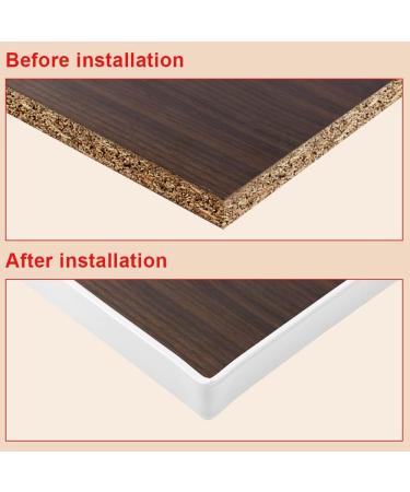 flintronic 5m*20mm U-Shape Flexible Furniture Edge Banding Baby Safty Baby Edge Protector Self Adhesive TPE Wood Edging Tape DIY Furniture Edge Trim for Table Cabinet Furniture Restoration White 5m*20mm - Buy Online on GoSupps.com