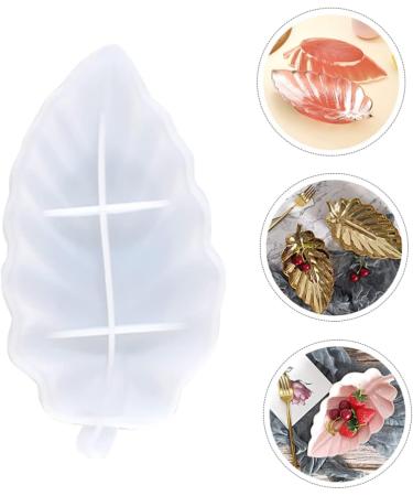 NUOBESTY 1pc Leaves Silicone Mold Silicone Molds Fruit Trays Soap Dish Silicone Fruit Tray Mold Crystal Plate White 16x9.9cm - Buy Online on GoSupps.com