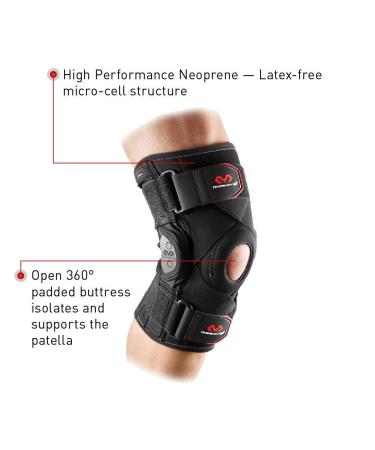 McDavid PSII Bi-Lateral Hinged Knee Brace Support | Medial & Lateral Stability | Injury Recovery | Black Large - International Shipping Available - Buy Online on GoSupps.com