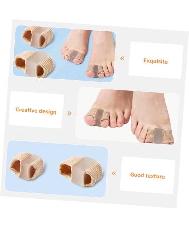 Hemoton 4pcs Toe Straightener Wraps Big Toe Separator with Adjustable Silicone Dividers - Foot Care Supplies for Toe Separation and Pain Relief - Buy Online on GoSupps.com