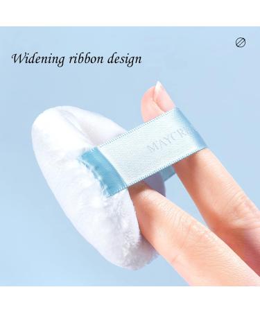 20 Pieces Pure Cotton Powder Puff Soft Face Makeup Powder Puff with Ribbon Girls Makeup Tool for Loose Powder Mineral Powder Body Powder Foundation Concealer Soft & Furry 2.36inch - Buy Online on GoSupps.com