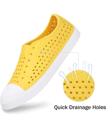 SAGUARO Kids Garden Clogs | Anti-Slip Water Shoes | Quick-Dry Outdoor Beach Footwear - Yellow - Buy Online on GoSupps.com