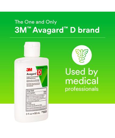 3M Avagard D Instant Hand Sanitizer with Moisturizers - 61% Ethyl Alcohol - 9221 3 oz. (Pack of 1) - Buy Online on GoSupps.com