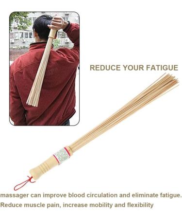 Premium Bamboo Massage Stick with Lanyard - Handheld & Polished for Ultimate Relaxation | International Shipping Available - Buy Online on GoSupps.com