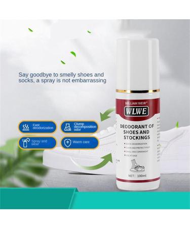 Shoe Odor Spray | Foot Deodorizer Spray Freshener | 100ml Natural Long-Lasting Quick Dry Shoe Smell Fighter for Canvas Leather Gym Shoes Klufo - Buy Online on GoSupps.com
