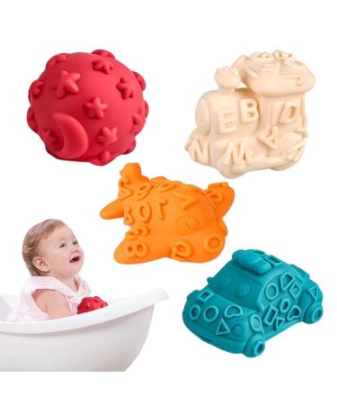 Ghirting Bite Ring Ball Toys for Kids | Sensory Texture Soft Balls | Develop Fine Motor Skills & Play - Buy Online on GoSupps.com