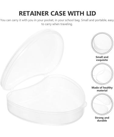 Healvian Heart-Shaped Denture Holder & Braces Cleaner Cup - Portable Storage Case for Travel & Hygiene - 2-Piece Set - Buy Online on GoSupps.com