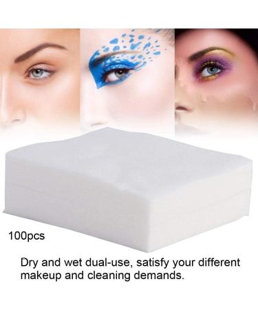Lint Makeup Cotton Pads - 100pcs Soft Skin Care Cleaning Wipes for Cosmetic Removal | International Shipping - Buy Online on GoSupps.com