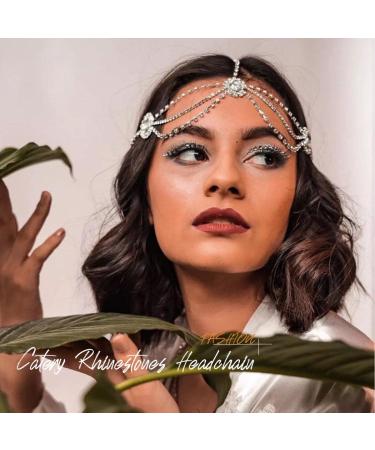 Crystal Bohemian Head Chain for Women and Girls - Rhinestone Wedding Hair Jewelry - Buy Online on GoSupps.com