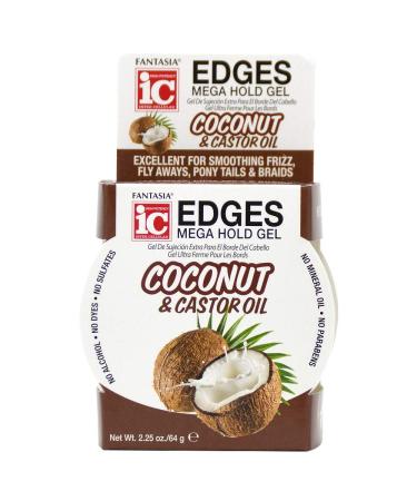 Fantasia Ic Coconut & Castor Oil Edges Mega Hold Gel