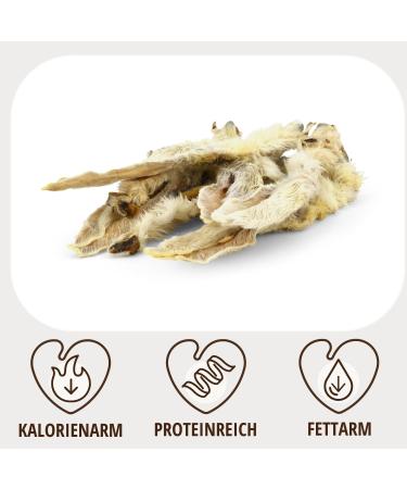 Petlove Rabbit Ears with Fur - 100% Natural Dog & Cat Treats (800g) | Easily Digestible & Nutritious Kausnack - Buy Online on GoSupps.com