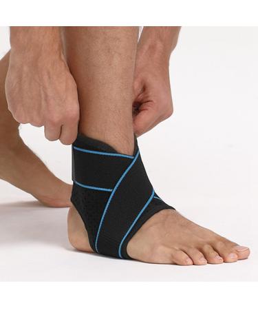 Unisex Adjustable Ankle Support Brace - Soft Compression Wrap for Injury Recovery & Stability - Buy Online on GoSupps.com