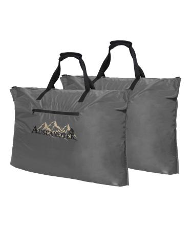 AUSCAMOTEK Scent Control Bags for Hunting Clothes and Accessories Water-Resistant 33 x24 inches gray 2