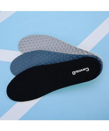 Premium Memory Emulsion Latex Insoles for Men & Women - Cushioning Shock Absorption Breathable Comfort Reduce Muscle Fatigue | Sizes 7-12 & 4-7.5 - Buy Online on GoSupps.com