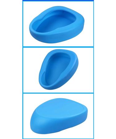 NEDLON Contoured Bedpan for Females and Men Firm Thick Stable PP Bed Pan Potty Urinals for Elderly and Bedridden Patients Home Use (Color : Blue+White) - Buy Online on GoSupps.com