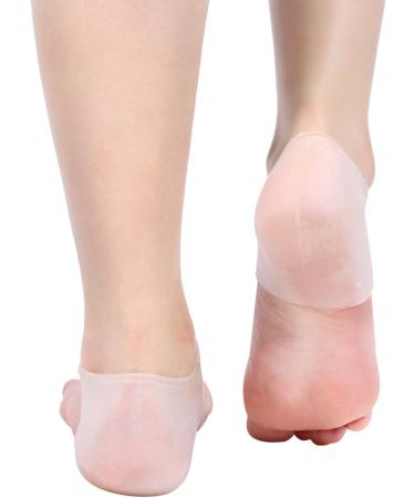 Gel Heel Socks - 2 Pack Silicone Moisturizer for Dry Cracked Feet | Pain Relief & Protection - Buy Online on GoSupps.com