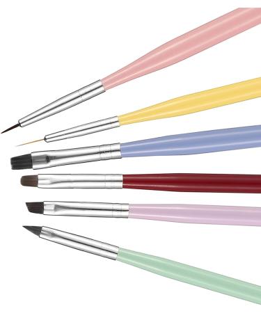 Nail Art Brushes Set for Precision Nail Design - Includes Gel Brush, Dotting Pen, Liner Brush - Buy Online on GoSupps.com