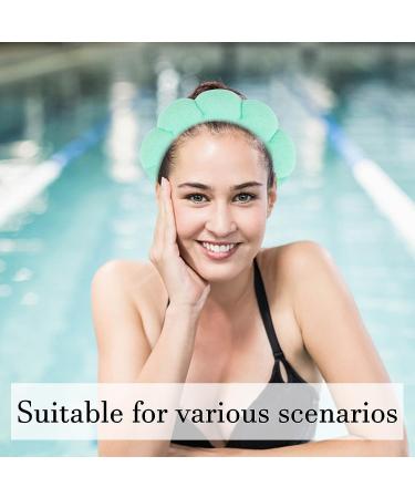 Sponge Spa Headband - 1 Pack Makeup Headband for Women & Girls | Skincare, Makeup Removal, Yoga, Sports | Green Terry Towel Cloth Hair Band - Buy Online on GoSupps.com