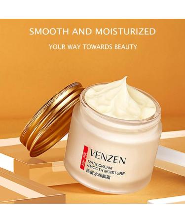 VENZEN Oats Cream Smooth Moisturizing Natural Extract Powerful Nourishment Smoothing Hualuronic Acid Glycerin Delicate Protects Soft Skin - Buy Online on GoSupps.com