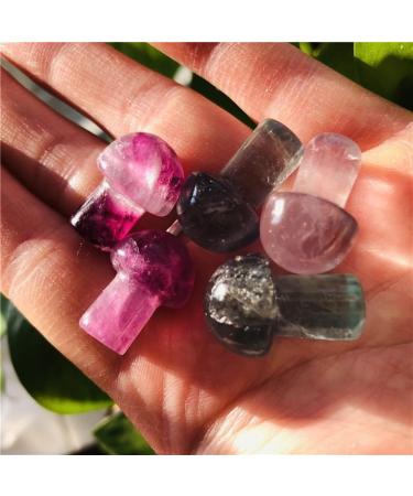 Natural Crystal Rough Natural Rainbow Fluorite Mushroom Quartz Hand Carvedgem DecorationStones (Size : 2cm 3pc) (Size : 2cm 1pc) - Buy Online on GoSupps.com