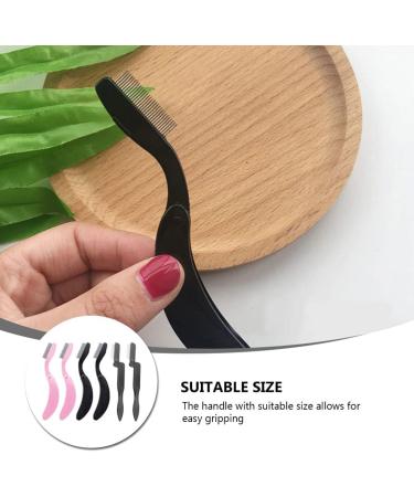 Buy Minkissy 6-Piece Foldable Eyebrow Comb Set | Stainless Steel Eyelash Separators & Mascara Tool - Collapsible & Portable - Buy Online on GoSupps.com