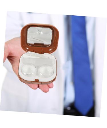 Ultechnovo Contact Lens Organizer with Tweezer Tool - Travel Case for Colored Eye Contacts 2 Sets of Lens Containers Compact ABS Design 7.3x7.3x2.6cm - Buy Online on GoSupps.com