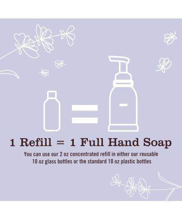 MRS. MEYER'S CLEAN DAY Foaming Hand Soap Concentrated Refills, 4 Concentrated Refills (2 Fl. Oz each), Lavender Scent, Makes 40 Fl. Oz. of Foaming Soap Total - Buy Online on GoSupps.com
